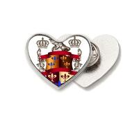 armor emblem medieval knights of eu Heart Metal Pin Brooch Clip Love
