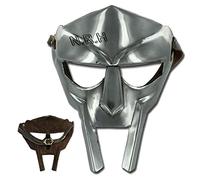 Armor Gladiator Face Mask MF Doom Medieval Re-Enactment Viking MASK, Silver, Stander Face Steel Handmade Armor Mask Gift Item
