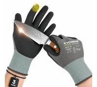 Armor Guys Kyorene Pro 00-840 Protective Work Gloves - A4 Cut Resistant Graphene Nitrile Palm Gloves - For Construction and Sheet Metal Handling, Size L, 3/PK