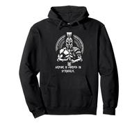 Armor is forged in struggle Battle Masculinity Spartan Rome Pullover Hoodie