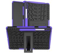 Armor Kickstand Tablet Case Suitable For Samsung Galaxy Tab A9 8.7inch / A9 Plus 11inch 2023 Tire Pattern TPU Cover(Purple,A9 8.7inch)