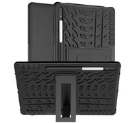 Armor Kickstand Tablet Case Suitable For Samsung Galaxy Tab A9 8.7inch / A9 Plus 11inch 2023 Tire Pattern TPU Cover(Black,A9 8.7inch)