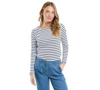 Armor Lux 04277,Women's Striped Long Sleeve T-Shirt ,White (Bi9 White / Rich Navy),Size 5