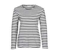 Armor Lux 04277,Women's Striped Long Sleeve T-Shirt ,White (Bi9 White / Rich Navy),Size 6
