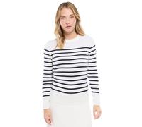 Armor Lux Women's Briac Jumper Sweater, Nature/Rich Navy, 8