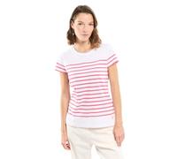 Armor Lux Marinière Etel Women's Hooded Sweatshirt, White/Primerose, XXL