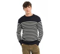 Armor-Lux Paimpol Sweater Wool Stripes Navy Blue Dark Blue size L