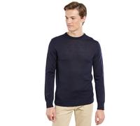 Armor Lux Men's Pullover mit Rundhalsausschnitt Damgan aus Merinowolle Sweater, Navy Blue, L