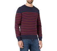 Armor Lux Men's Groix Sailor Jumper Sweater, Multicoloured (I78 Ship/Chilli Red I78 Ship/Chilli Red), Large