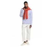 Armor Lux Men's Marinière plozévet Homme Long Sleeve Top Not Applicable, White (Dw5 Blanc/Etoile Dw5), Small