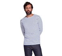 Armor Lux Men's Marinière plozévet Homme Long Sleeve Top Not Applicable, White (Dw5 Blanc/Etoile Dw5), XXX-Large