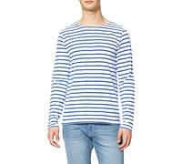 Armor Lux Men's Marinière plozévet Homme Long Sleeve Top, White (Dw5 Blanc/Etoile Dw5), X-Large