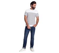 Armor Lux Men's Marinière tel Héritage Homme T-Shirt, White (400 Blanc/Navire 400), Small