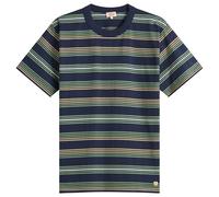 Armor-Lux Men's Multi Stripe T-Shirt Marine Deep/Ivy/Treehouse Small