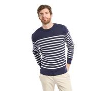 Armor Lux Men's Pull Marin Groix Homme Jumper, Blue (6tq Navire/Milk 6tq), Large