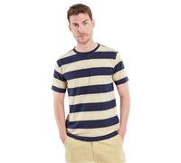 Armor Lux Men's Short Sleeve T-Shirt Heritage, Navy/Pale Olive/Nature, S