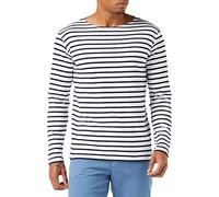 Armor Lux Men's Houat Heritage Sailor T-Shirt, Multicolore (400 Blanc/Navire 400 Blanc/Navire), L