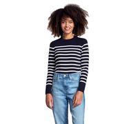 Armor Lux Women's 77280 Jumper, Multicolour (Rich Navy/Milk 3jc), Large (Size: 4)