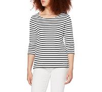 Armor Lux Women's Guerande Sailor Suit T-Shirt, Multicolore (Bi9 Blanc/Rich Navy Bi9 Blanc/Rich Navy), 6