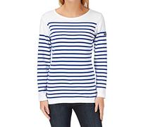 Armor Lux Women's Long-Sleeved Shirt 7231, White (Dw5 Blanc/Etoile Dw5), 16