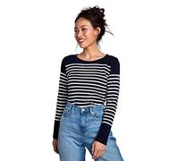 Armor Lux Women's Marinière amiral Femme Long Sleeve Top Not Applicable, Multicolour (Bi8 Rich Navy/Blanc Bi8), 10 (Manufacturer Size: 1)