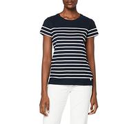 Armor Lux Women's Marinière tel Héritage Femme T-Shirt, Multicolour (Bi8 Rich Navy/Blanc Bi8), 18 (Size: 5)
