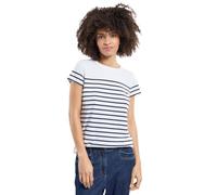 Armor Lux Women's Marinière etel Héritage Femme T-Shirt Not Applicable, Multicolour (Bi9 Blanc/Rich Navy Bi9), 10 (Manufacturer Size: 1)