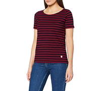 Armor Lux Women's Marinière hoëdic Héritage Femme T-Shirt, Multicolour (Ii9 Rich Navy/Braise Ii9), 16 (Size: 4)