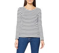 Armor Lux Women's Marinière plozévet Femme Long Sleeve Top, Multicolour (Bi9 Blanc/Rich Navy Bi9), 16 (Size: 4)