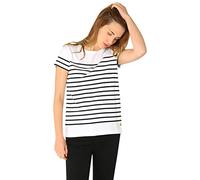Armor Lux Women's Marinière tel Héritage Femme T-Shirt, Multicolour (Bi9 Blanc/Rich Navy Bi9), 10 (Size: 1)