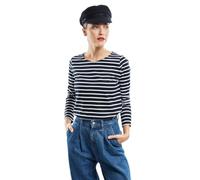 Armor Lux Women's Plozevet T-Shirt, Multicolour (Rich Navy/Blanc Bi8), X-Large (Size: 4)
