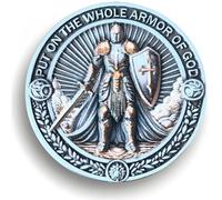 Armor of God Challenge Coin - Christian Inspirational Coin with Ephesians 6:11 Bible Verse for Faith & Courage