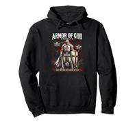 Armor of God Ephesians 6:10-18 Christian Knight Templar Men Pullover Hoodie