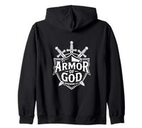 Armor Of God Ephesians 6:11 Christian Strength Zip Hoodie
