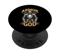 Armor of God Ephesians 6 Christian Warrior Faith Spiritual PopSockets Adhesive PopGrip