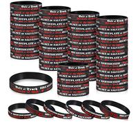 Armor of God Silicone Wristband Bracelets Ephesians 6: 10-18 Rubber Bible Verse Motivational Wrist Bands Inspirational Christian Religious Church Gifts in Bulk for Men Women Teenager, 7.5 Inch, Rubber