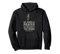Armor of God. Spiritual warfare Christian. Ephesians 6:11 Pullover Hoodie