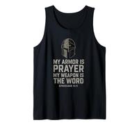 Armor of God. Spiritual warfare Christian. Ephesians 6:11 Tank Top