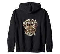 Armor Of God Stains Of Spaghetti Christian Parenting Zip Hoodie