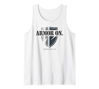 Armor On Christian Ephesians 6:10 Faith Shield Design Tank Top