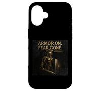 Armor On. Fear Gone - Ephesians 6 Inspirational Armor Design Case for iPhone 16
