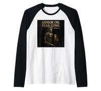 Armor On. Fear Gone - Ephesians 6 Inspirational Armor Design Raglan Baseball Tee