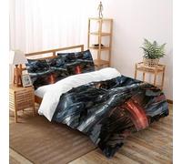 Armor Sword Bedding Set 3D Digital Printing Gothic Animals Duvet Cover Set 3 Pieces Microfiber Comforter Cover Universal for All Seasons with Pillowcase Super King（260x220cm）
