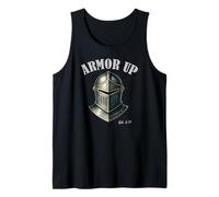 Armor Up Ephesians 6:11 Bible Scripture Helmet of Salvation Tank Top