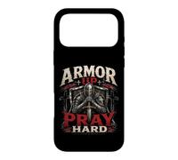 Armor Up Pray Hard Christian Warrior Knight Faith Case for iPhone 17 Pro Max