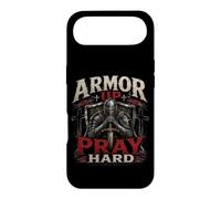 Armor Up Pray Hard Christian Warrior Knight Faith Case for iPhone Air