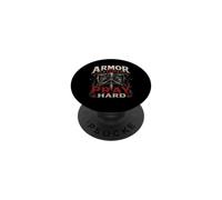 Armor Up Pray Hard Christian Warrior Knight Faith PopSockets Adhesive PopGrip