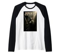 Armor Up You are Battle-Ready Christian Design Ephesians 613 Raglan Baseball Tee