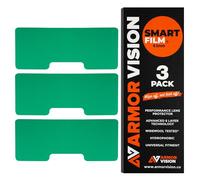 Armor Vision 62mm Smart Film Goggle Lens Cover Protector - Hydrophobic, Scratch Resistant & Universal Fit - Advanced 6-Layer Technology (Pack of 3)