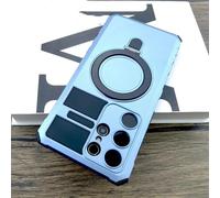 Armor Wireless Case for Samsung Galaxy S25 S24 S23 S22 Ultra S21 Plus Note 20 S25ultra(For Galaxy S22 Plus/Light Blue)